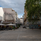 Once busy squares are closed for Covid season.